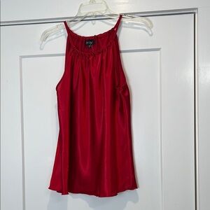 Nicole Miller New York Red Pleated Camisole size small. NWT!